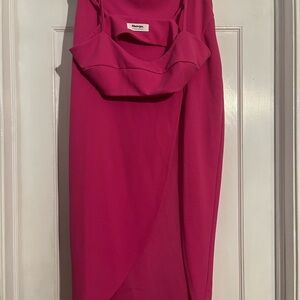 Showpo pink set. Skirt and top.